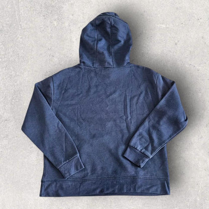 Basic Blue Hoodie Medium, blue color, bleach stain, good overall condition