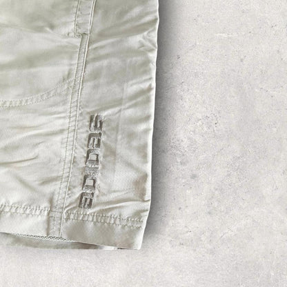 Vintage Adidas Cream Shorts עם גומי במותן