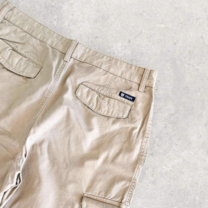 Chaps Ralph Lauren cream cargo shorts W34 vintage streetwear          