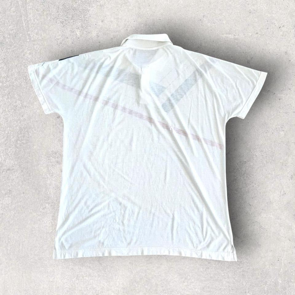 Adidas white Polo T-shirt - XL חולצת פולו לבנה אדידס מידה XL        