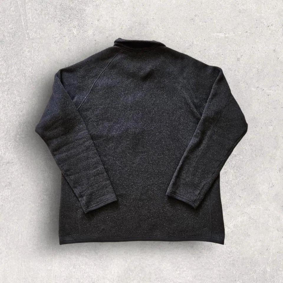 Patagonia Quarter Zip - L, סווטשירט רבע רוכסן וינטג' פטגוניה שחור מידה L