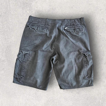 Levi's dark grey cargo shorts W34 vintage streetwear        
