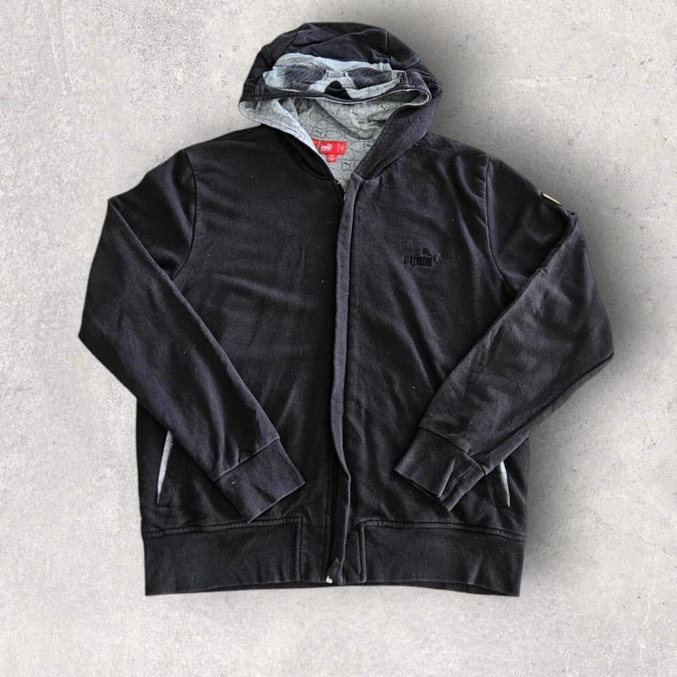 Puma X Ferrari Black Hoodie Large, black color, light fade, very good condition