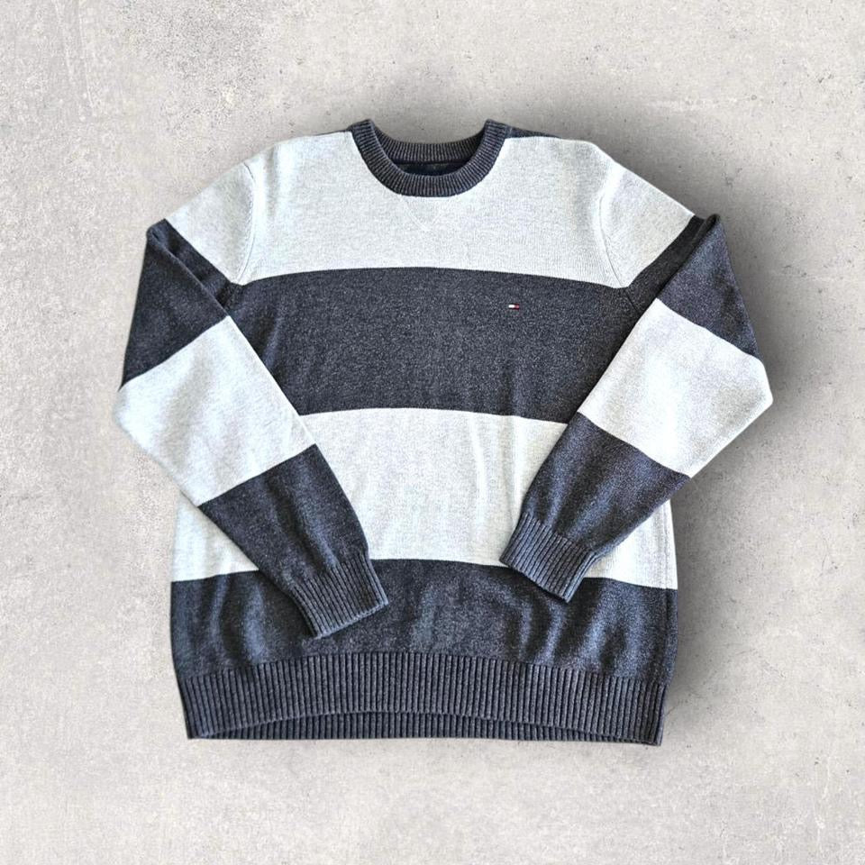 Tommy Hilfiger Stripes Sweater - XL, סוודר פסים טומי הילפיגר מידה XL