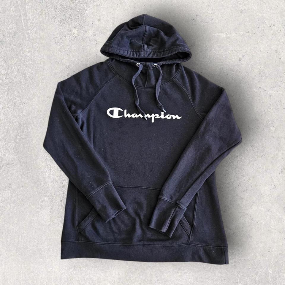 Champion Black Hoodie S, black hoodie