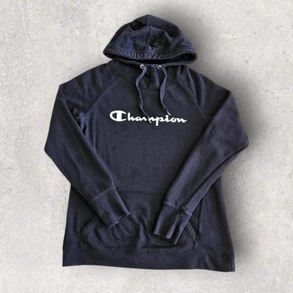 Champion Black Hoodie S, black hoodie