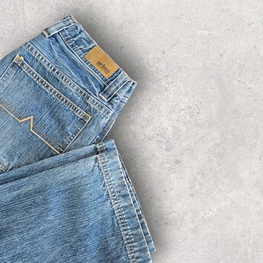 Urban pipeline carpenters jeans vintage blue workwear denim streetwear          
