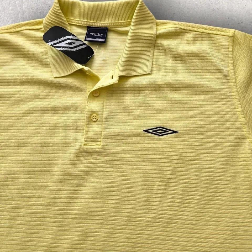 Yellow Umbro polo - L חולצת פולו וינטג' צהובה מידה L