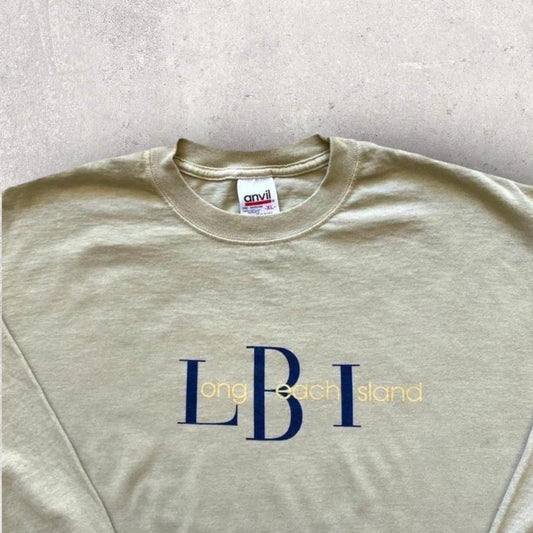 Long beach Island long sleeve XLarge Anvil tag XL fits L
