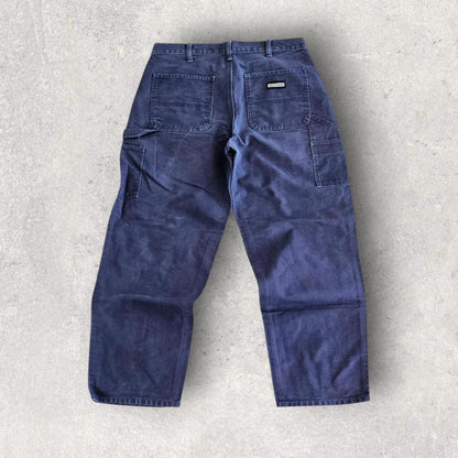 Dakota navy thick carpenters jeans vintage workwear streetwear 36x32        