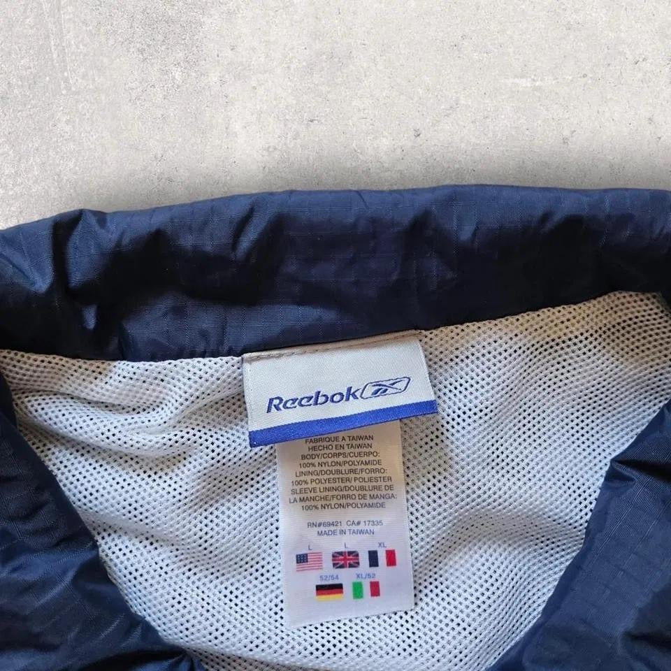 Vintage Reebok nylon jacket size L navy lightweight