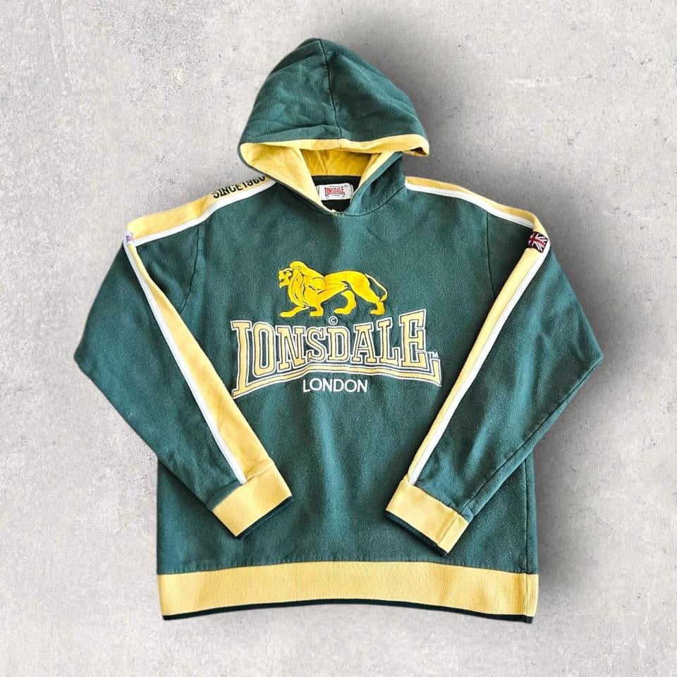 Lonsdale Green Sports Hoodie Small, green color, light sunfade, great condition