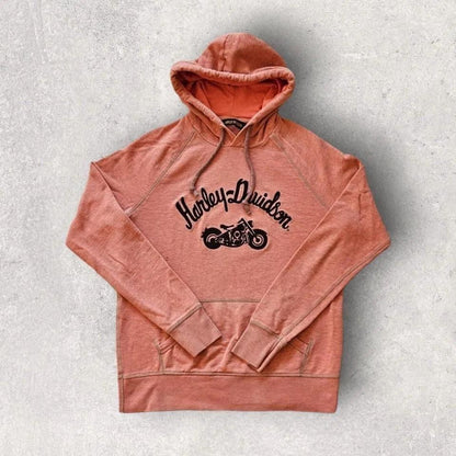 Harley Davidson Pink Hoodie - XS, מתאים למידות XS/S
