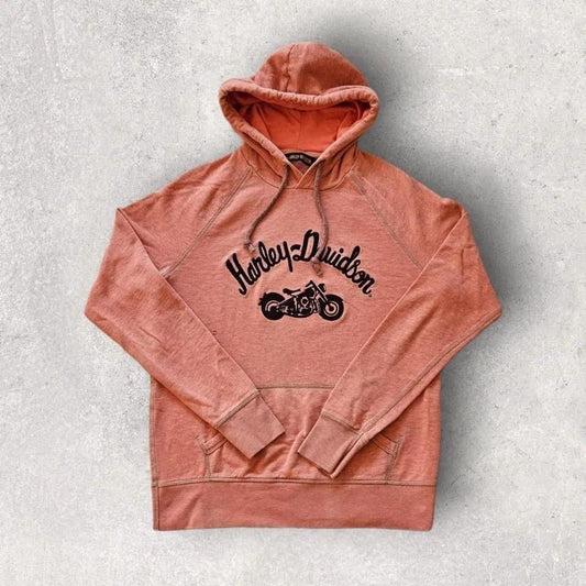Harley Davidson Pink Hoodie - XS, מתאים למידות XS/S