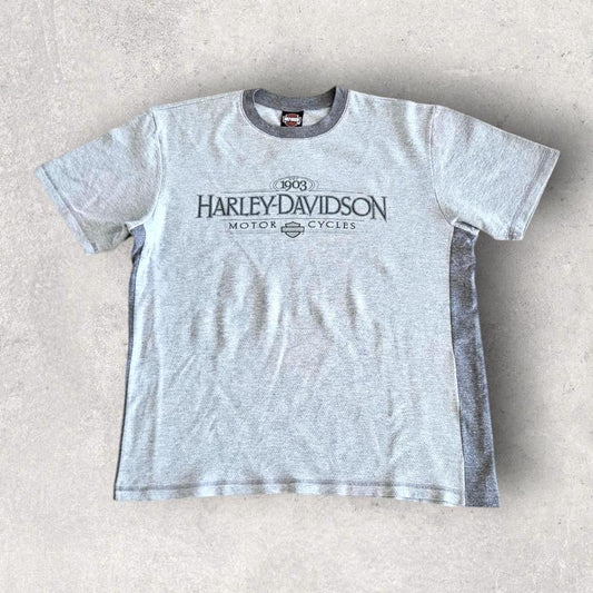 Harley Davidson Grey Tee - XLarge, מידה XL, צבע אפו