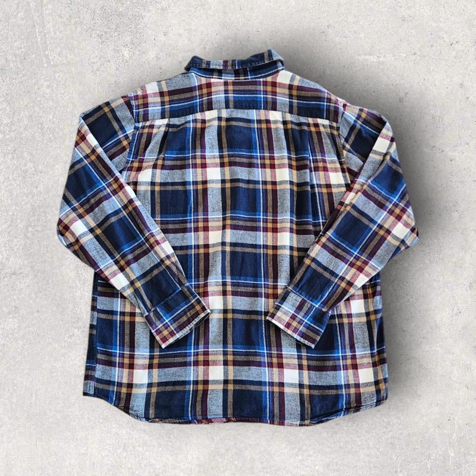 WindRiver Flannel Polo Shirt - L חולצת פולו פלאנל ווינד ריבר מידה L