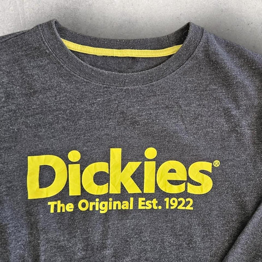 Dickies Dark Grey Logo Tee - Small חולצת דיקיס אפורה כהה במידה S