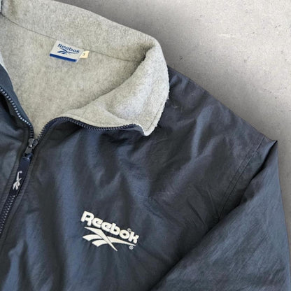 Reebok navy jacket fleece inside large, men’s L