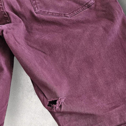 H&M Burgandy Short Jeans - W34