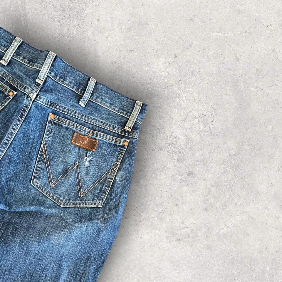 Wrangler Navy Short Jeans - W34