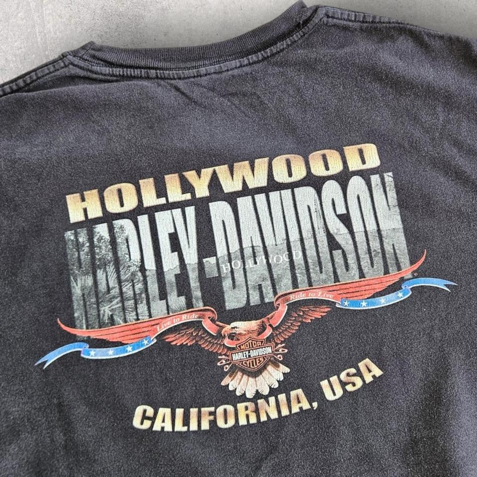Vintage 1996 Harley Davidson Tee - L חולצת טי וינטאג' מקורית משנת 1996 של הארלי דיווידסון, מידה L