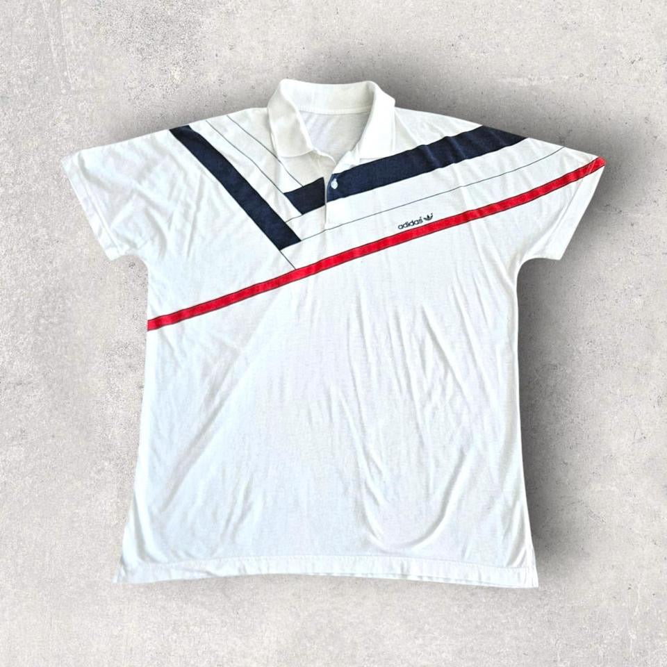 Adidas white Polo T-shirt - XL חולצת פולו לבנה אדידס מידה XL         