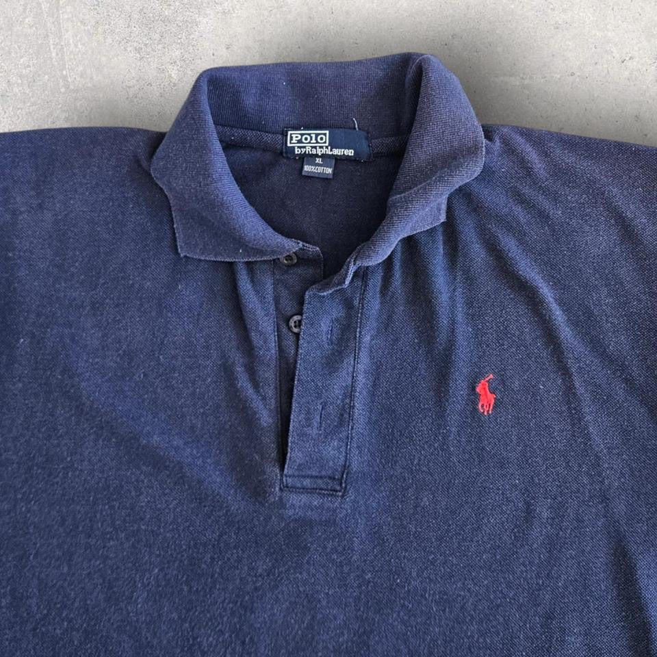 Polo Ralph Lauren Navy Polo Tee - Large