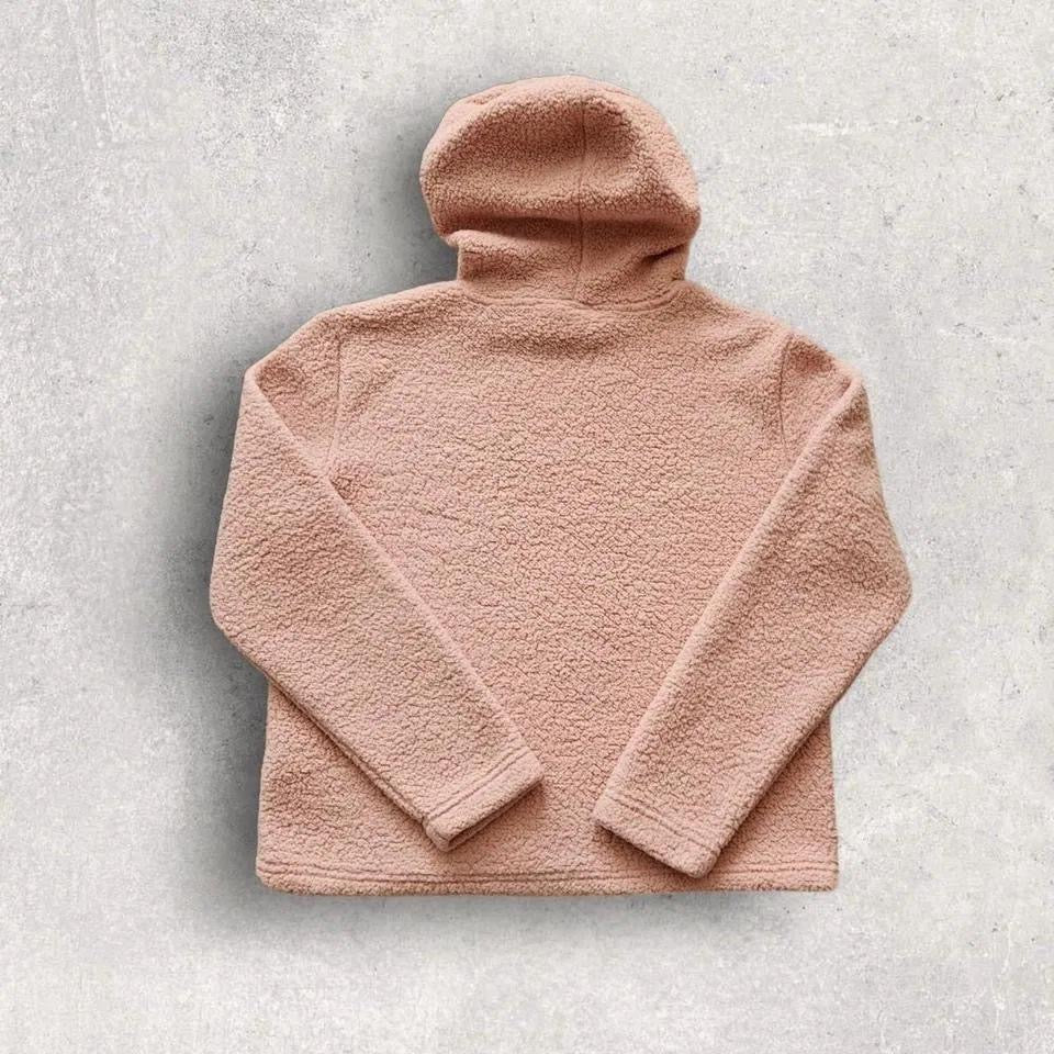 FILA Pink Sherpa Hoodie S, pink color