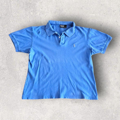 Polo Ralph Lauren Blue Polo - M חולצה כחולה של ראלף לורן מידה M לגב
