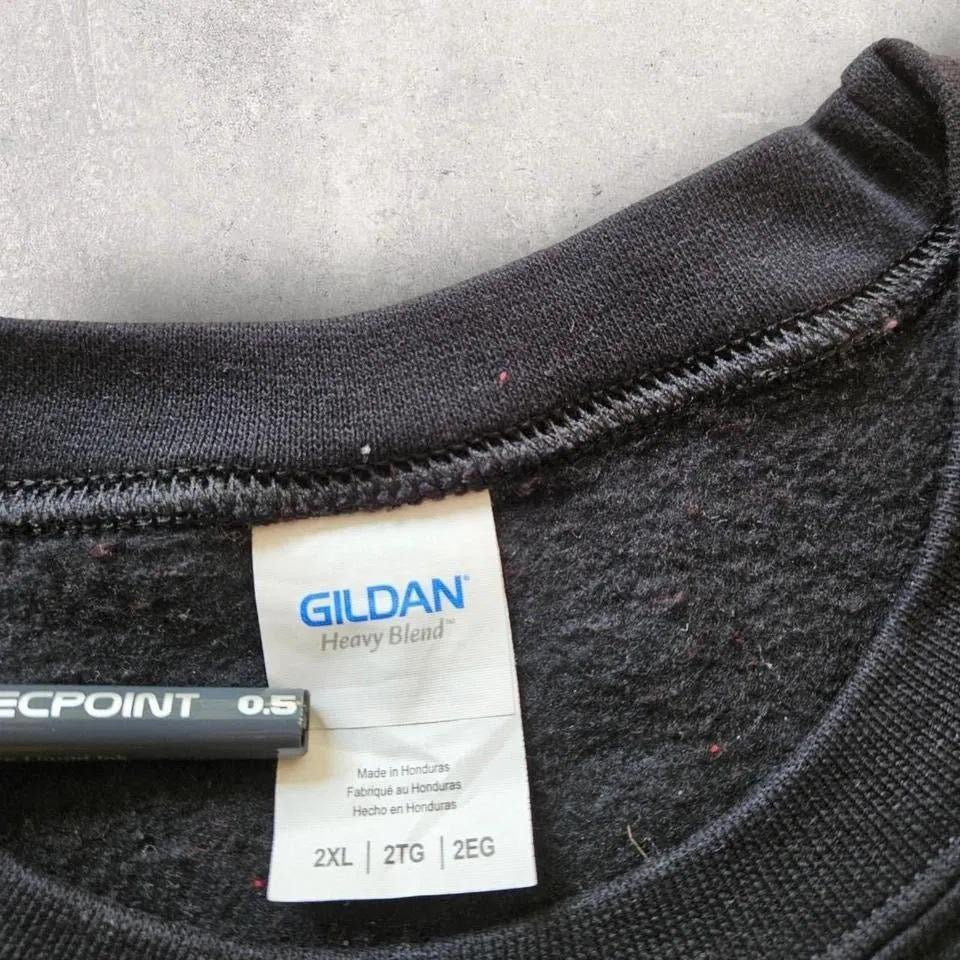 GILDAN Black Softball Sweatshirt - XXL