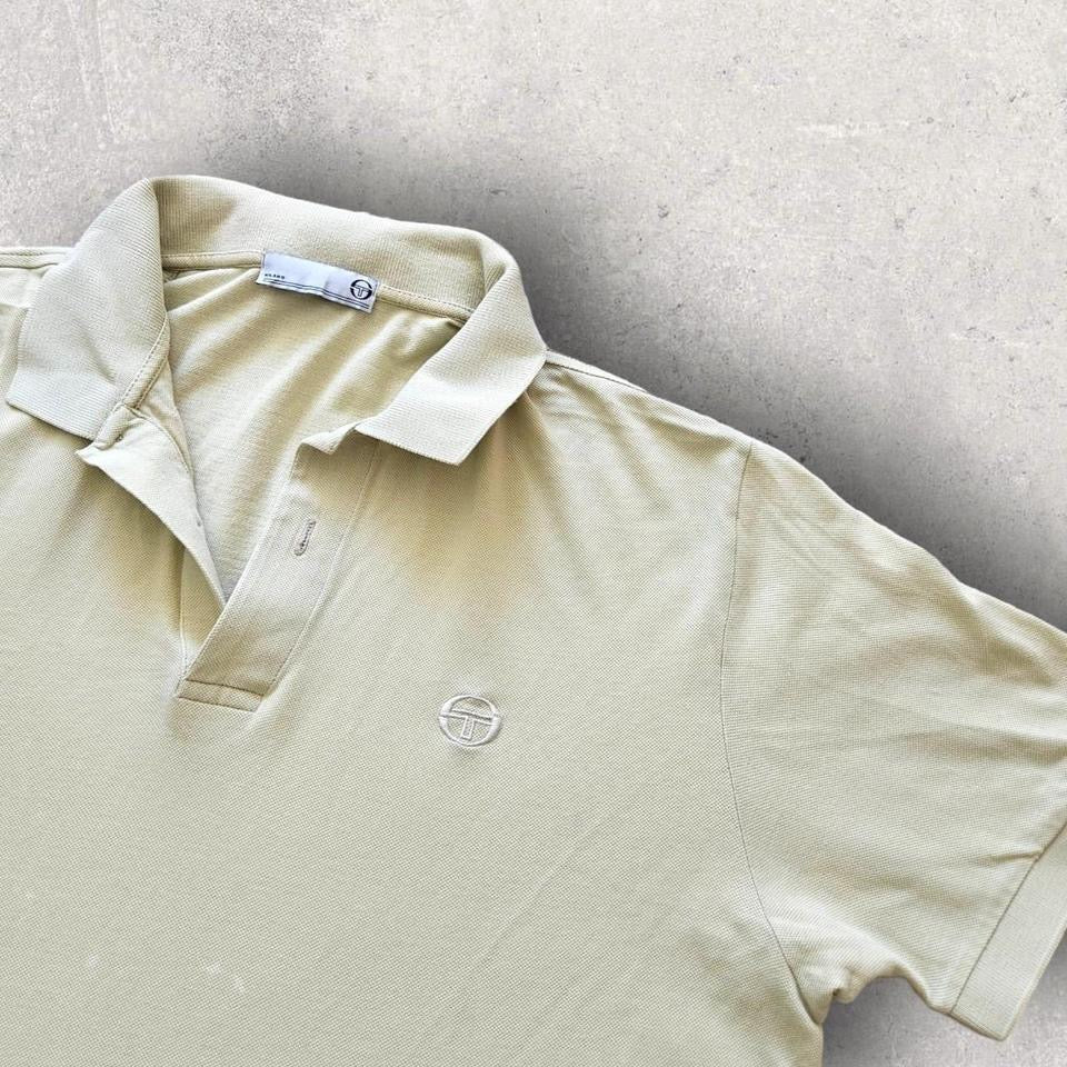 Sergio tacchini cream polo Tee - S, חולצת פולו קרם של Sergio Tacchini