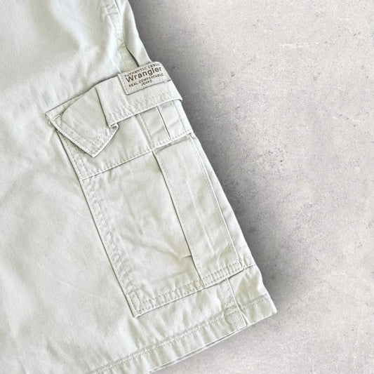 Wrangler grey cargo short pants W36 vintage streetwear         