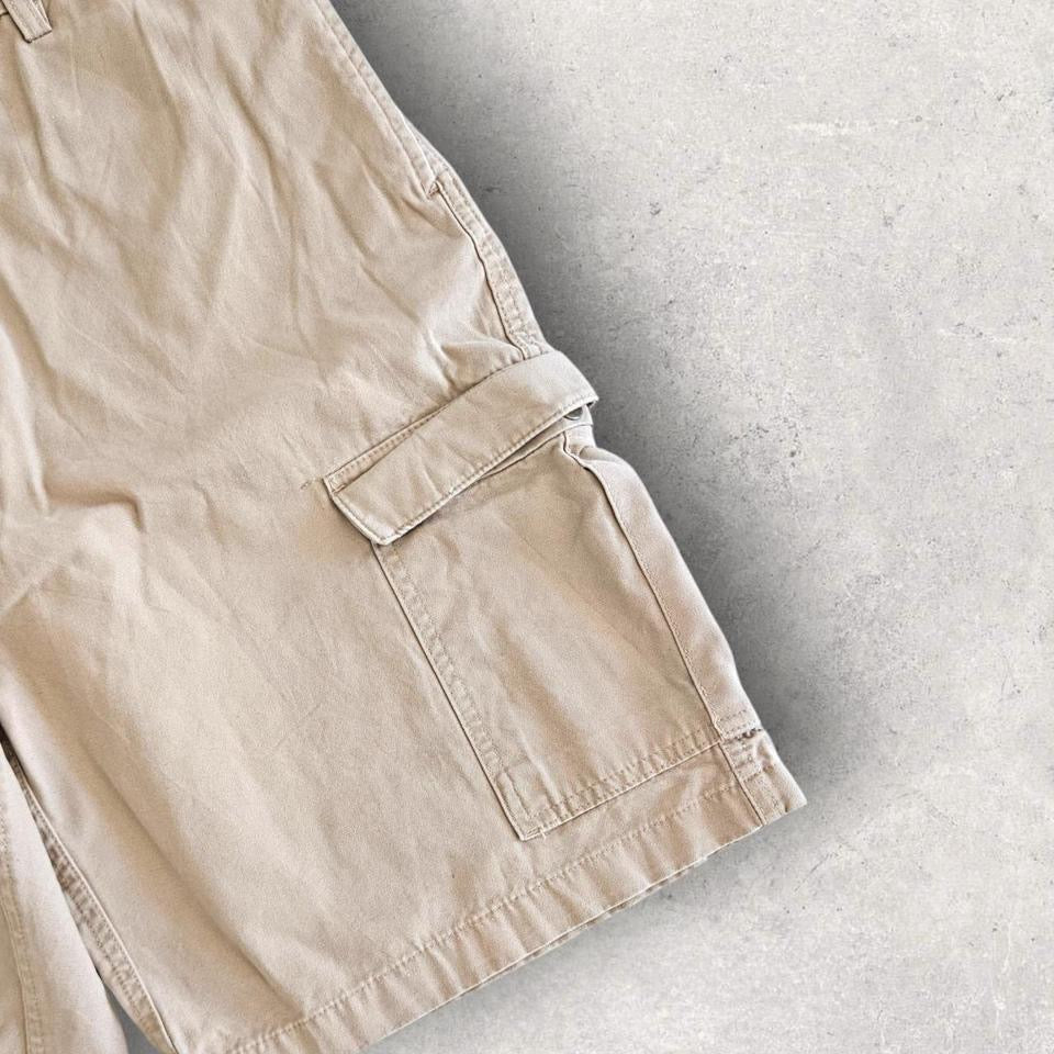 Chaps Ralph Lauren cream cargo shorts W34 vintage streetwear         