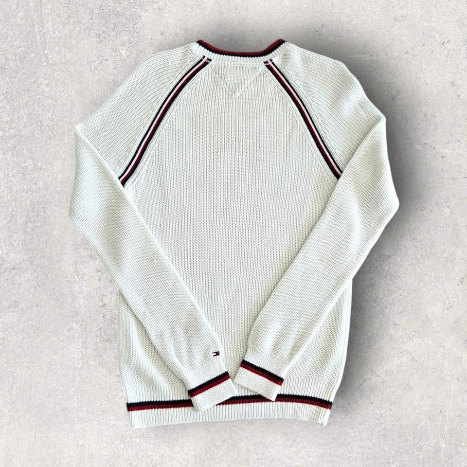 Tommy Hilfiger White Knitted Sweater S 