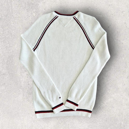 Tommy Hilfiger White Knitted Sweater S 