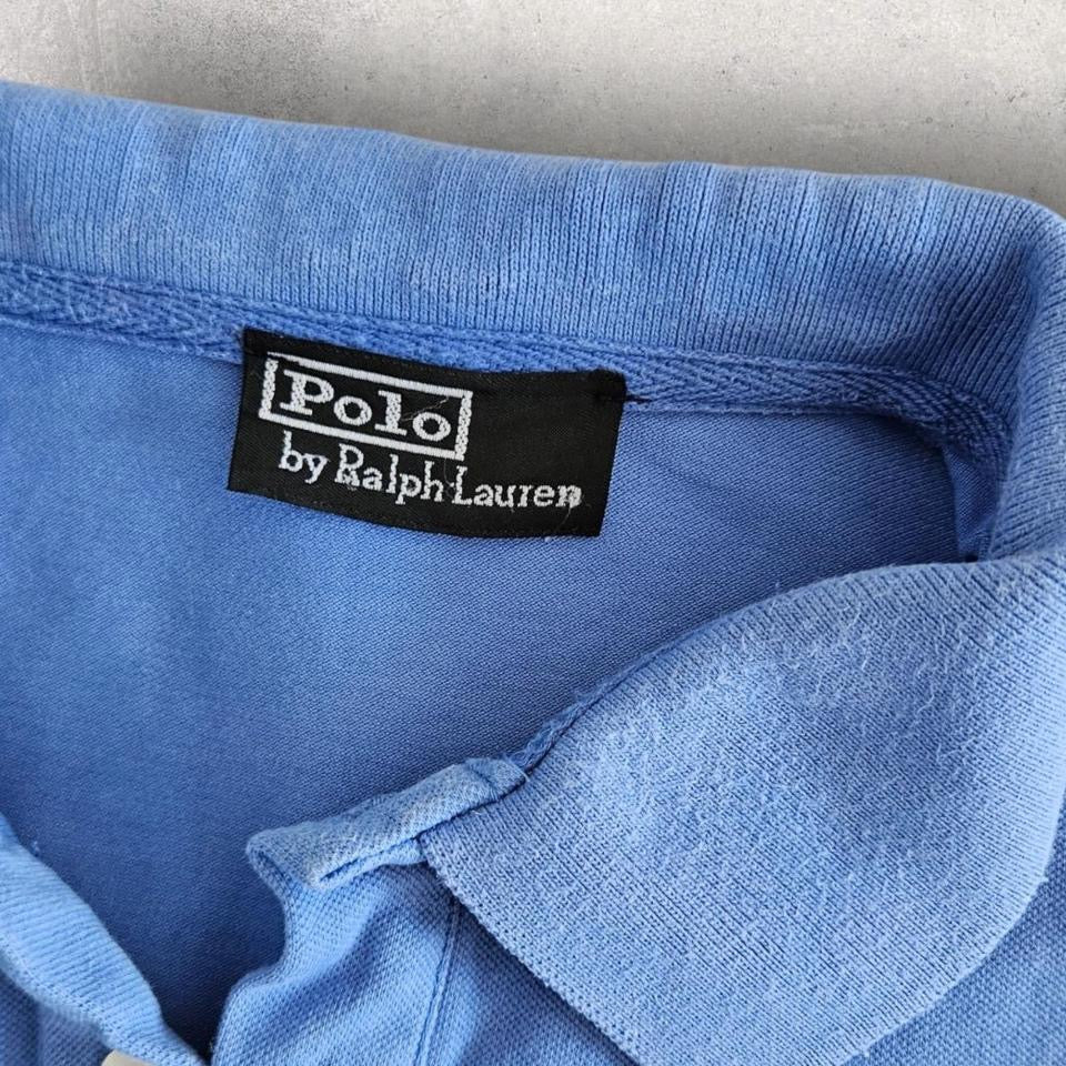 Polo Ralph Lauren Blue Polo - M חולצה כחולה של ראלף לורן מידה M לגב