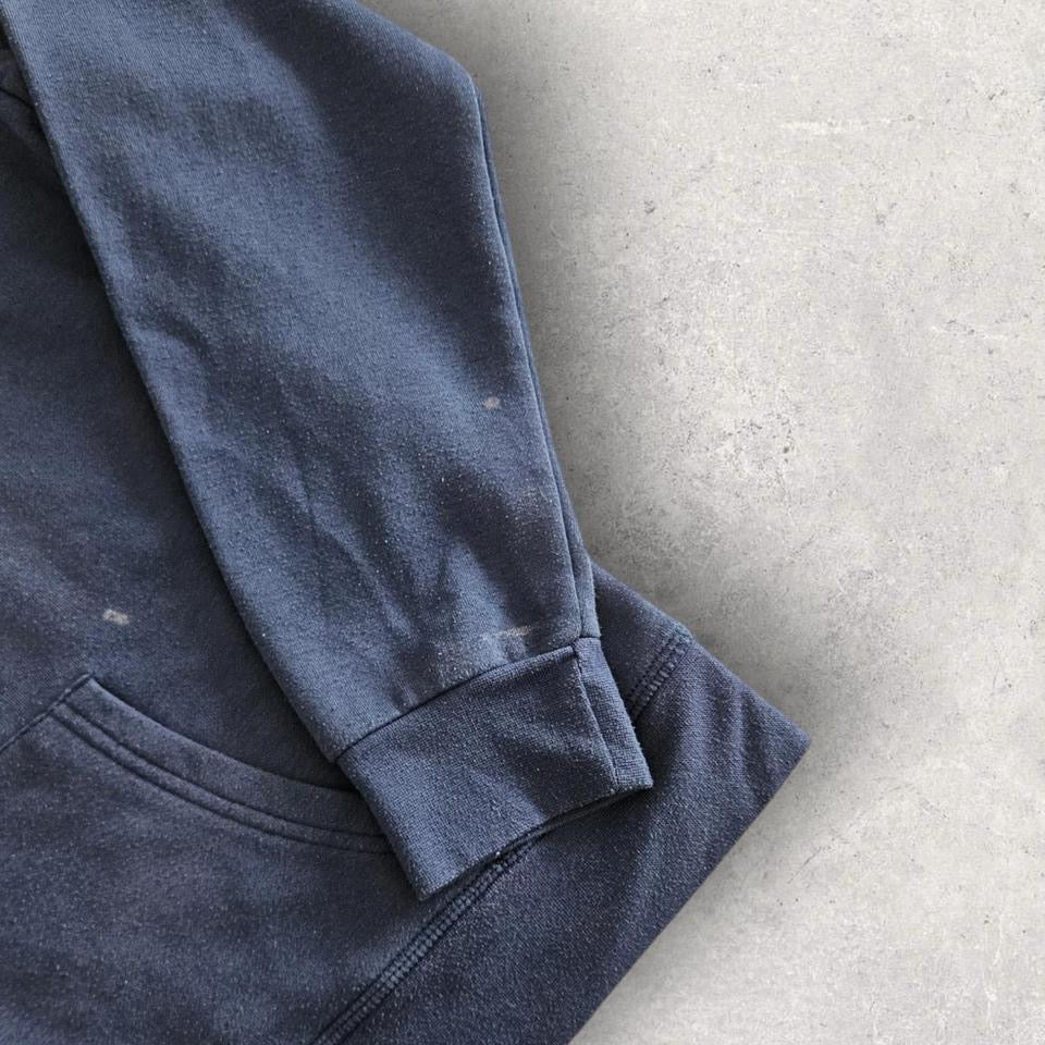 Basic Blue Hoodie Medium, blue color, bleach stain, good overall condition