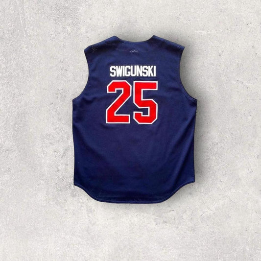 Vintage SWIGUNSKI 25 Jersey - L ג'רזי וינטג' במידה L, יושב מעט אוברסייז