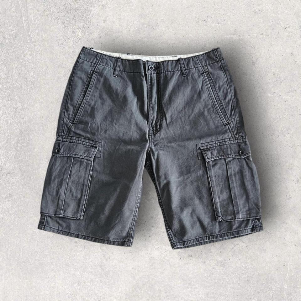 Levi’s Dark Grey Cargo Shorts W32 Vintage Utility