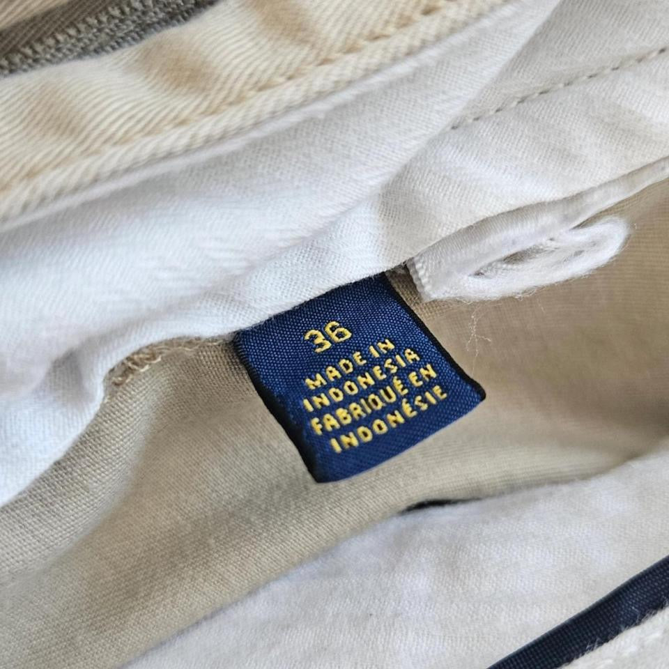 Polo Ralph Lauren Cream Shorts בצבע קרם, מידה W36