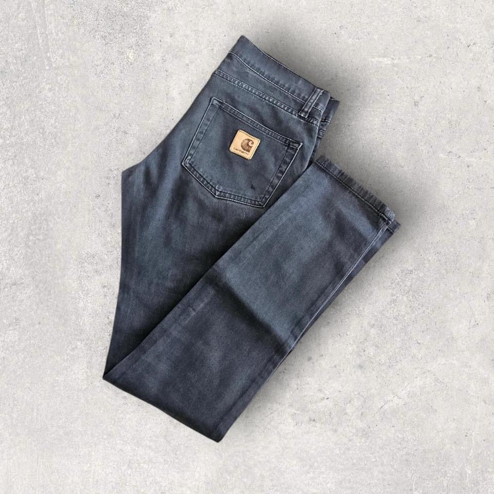 Carhartt black skinny jeans W30 L32 faded slim vintage streetwear