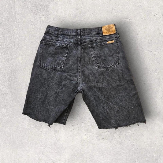 Dickies Short Black Jeans - W36, Waist 90cm, Length 55cm, 8.5/10 Condition