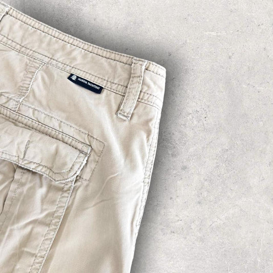 Marina Yachting Cream Cargo Shorts בצבע קרם