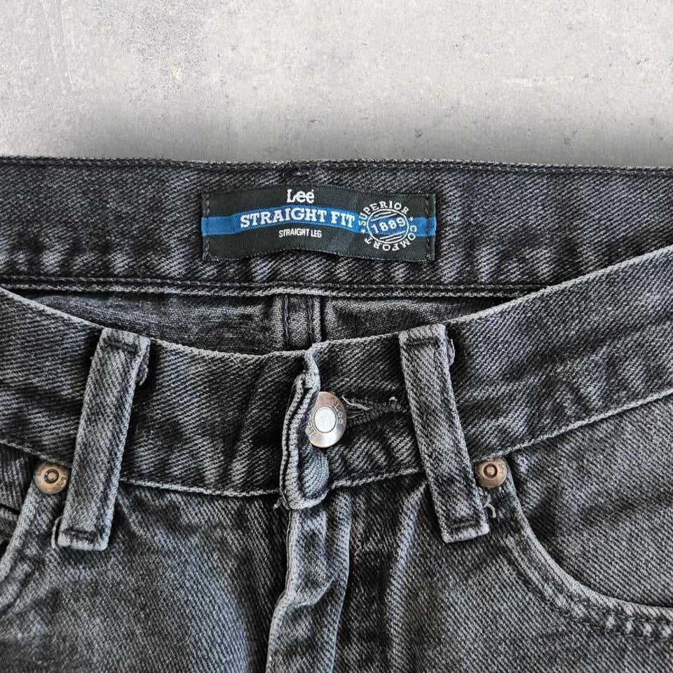 Y2K Lee black short jeans W32