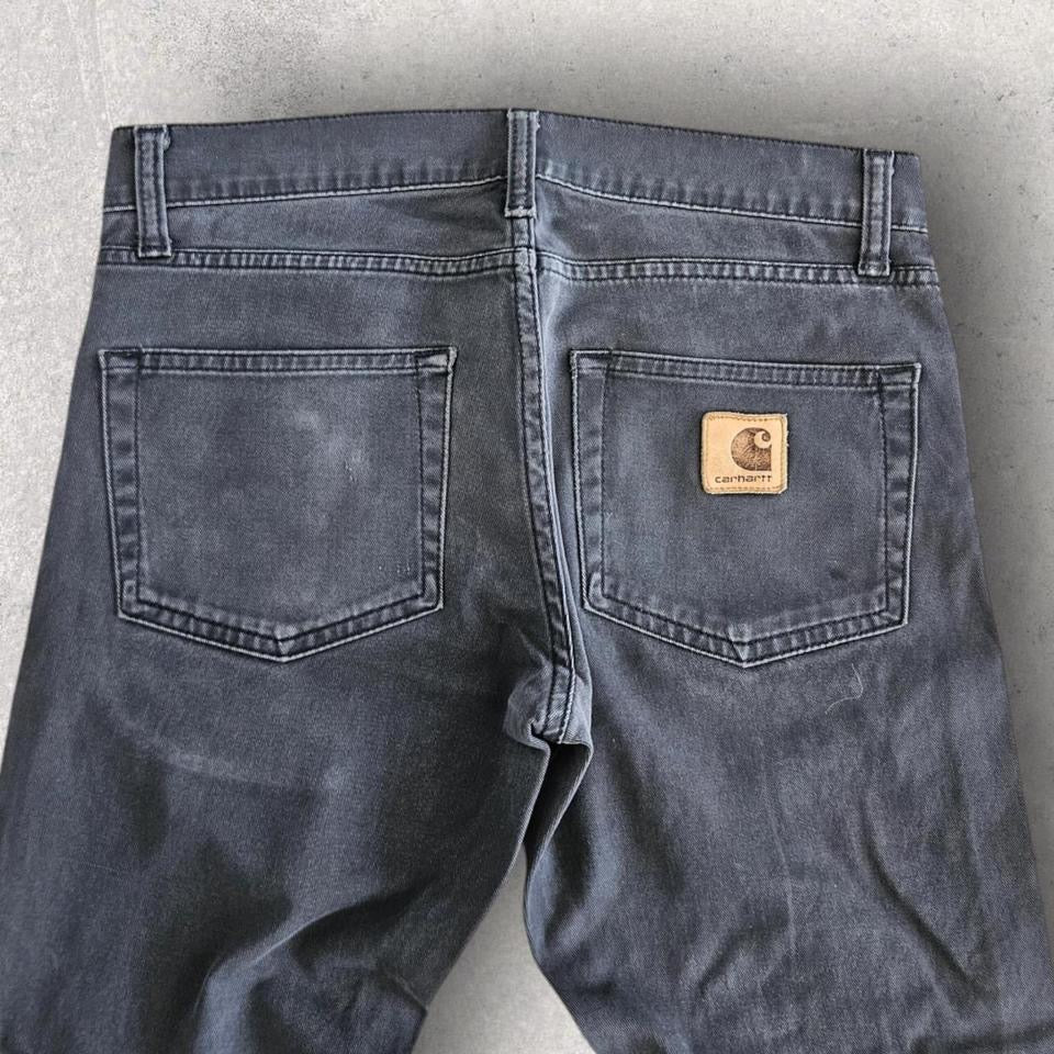 Carhartt black skinny jeans W30 L32 faded slim vintage streetwear