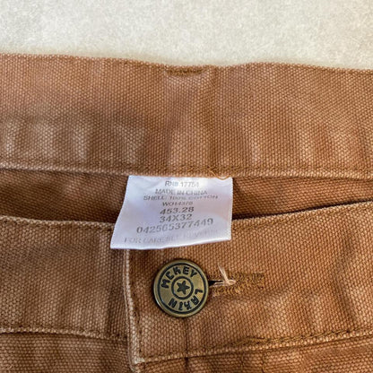 Brown Double Knee Workwear Carpenter Jeans - 34x32 ג'ינס עבודה חום מידה W34 L32