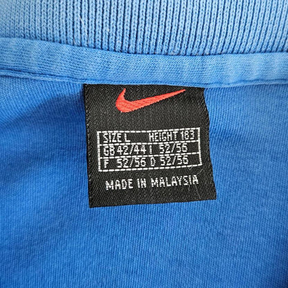 Nike Polo Blue T-shirt - XL חולצה כחולה של נייקי מידה XL לגבר,