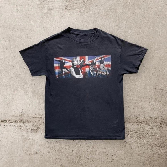 Def Leppard 2002 box T-shirt - S rare vintage rock streetwear shirt