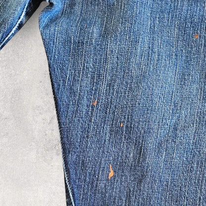 Levi’s 501 Navy Jeans - W34 במצב טוב עם כתמי צבע קלים