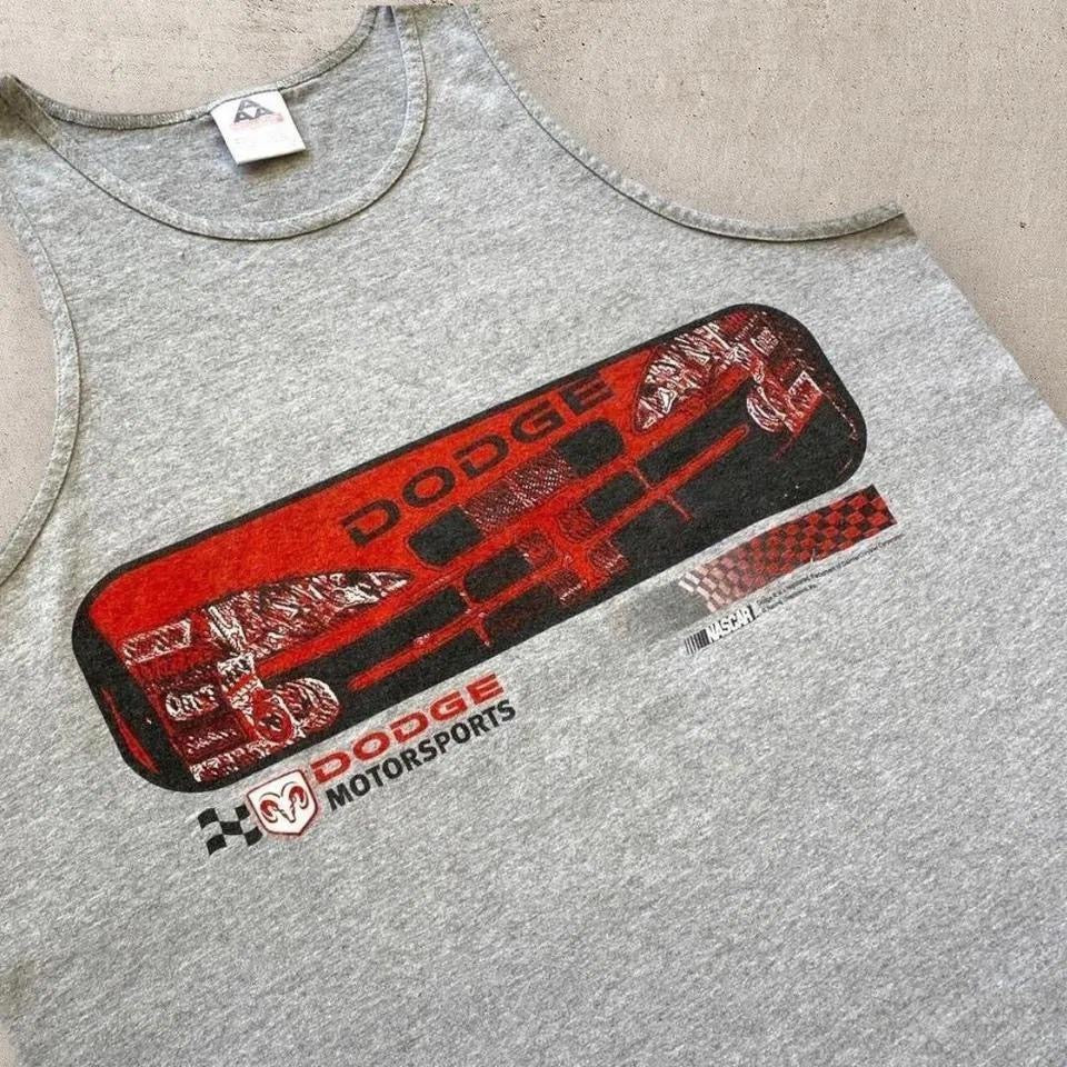 Vintage NASCAR Dodge tank top - XL גופיית נאסקר וינטג' במידה XL,